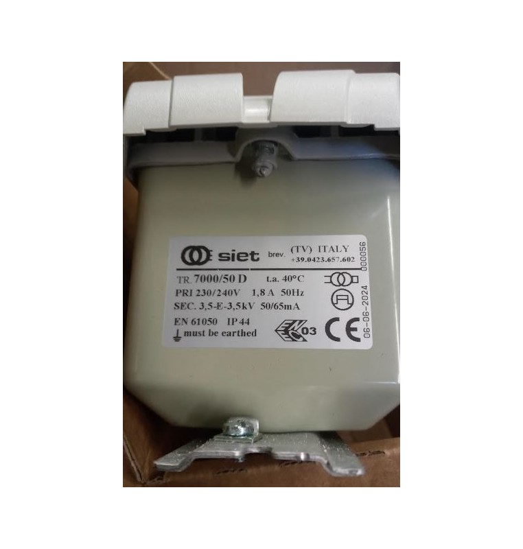 SIET TRASFORMATORE PER INSEGNE NEON 7000 VOLT 50 mA IP 44 CON DISTOP