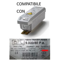 SIET TRASFORMATORE PER INSEGNE NEON 9000 VOLT 50 mA IP 44 CON DISTOP