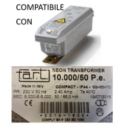 SIET TRASFORMATORE PER INSEGNE NEON 10000 VOLT 50 mA IP 44 CON DISTOP