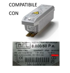 SIET TRASFORMATORE PER INSEGNE NEON 8000 VOLT 50 mA IP 44 CON DISTOP