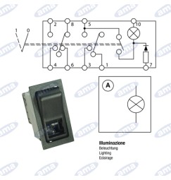 INTERRUTTORE 4 FRECCE 12 VOLT A BASCULA commutatore HAZARD per trattori